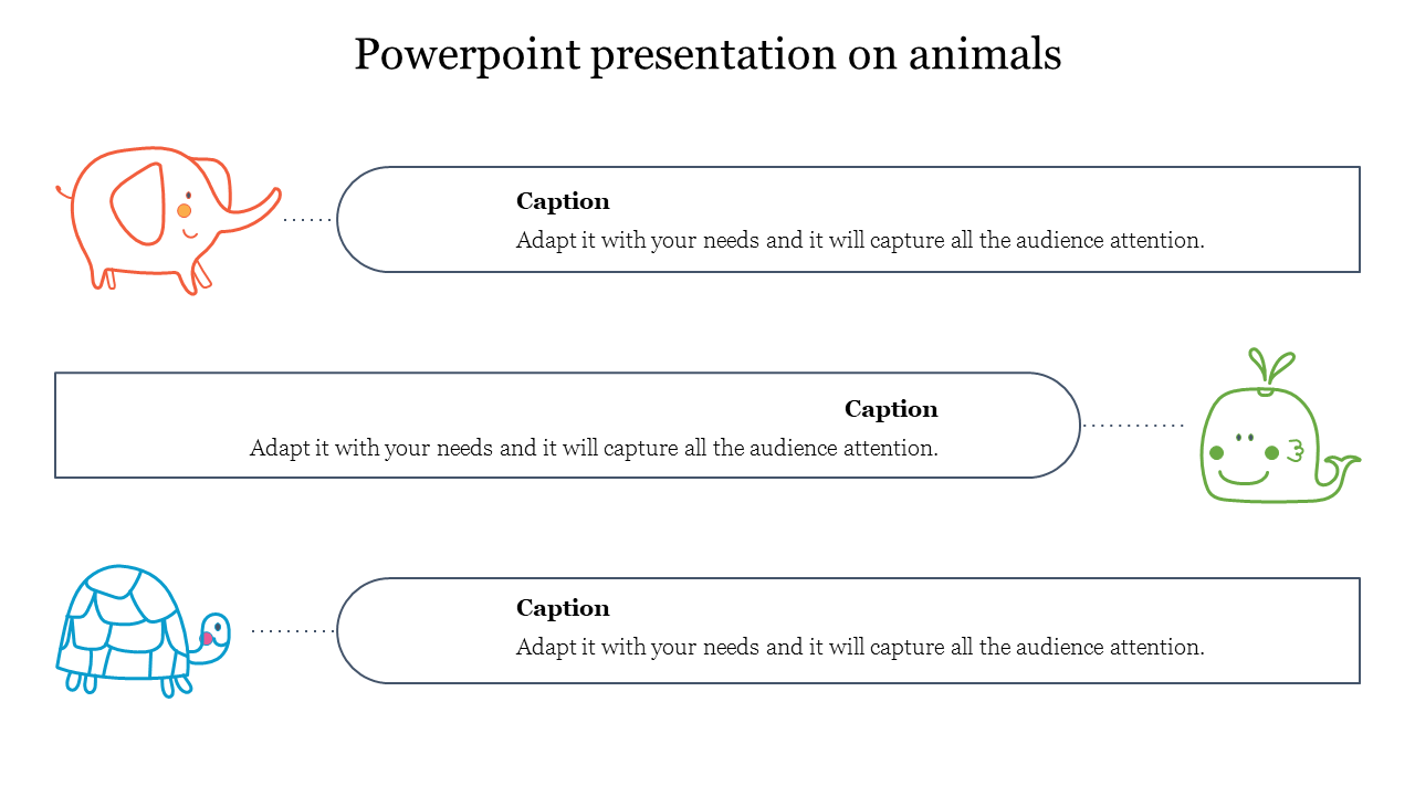 Excellent PowerPoint Presentation On Animals Theme